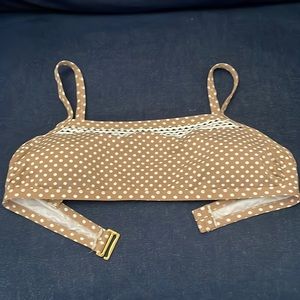 Gianni Bini Brown and white polka dot swimsuit set